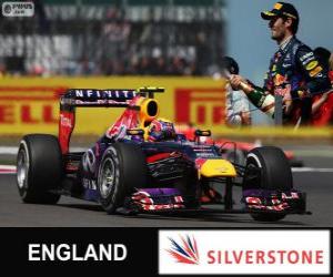 Puzzle Mark Webber - Red Bull - 2013 βρετανικά Grand Prix, 2º ταξινομούνται